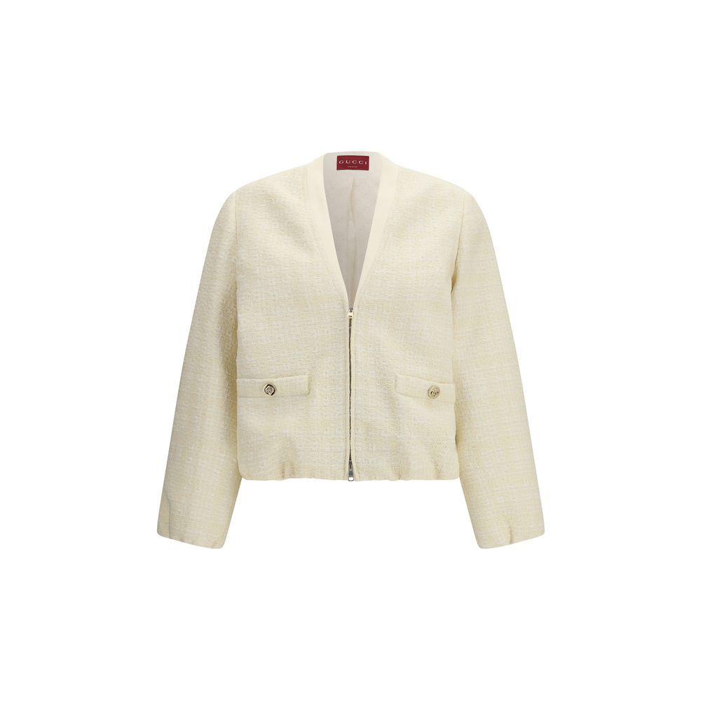 Gucci | Beige Cotton Full-Length Jacket
