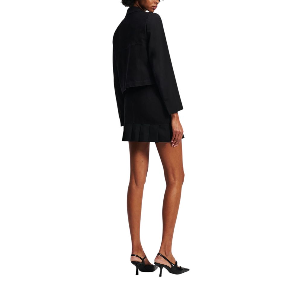 Karl Lagerfeld | Black Cotton Mini Skirt