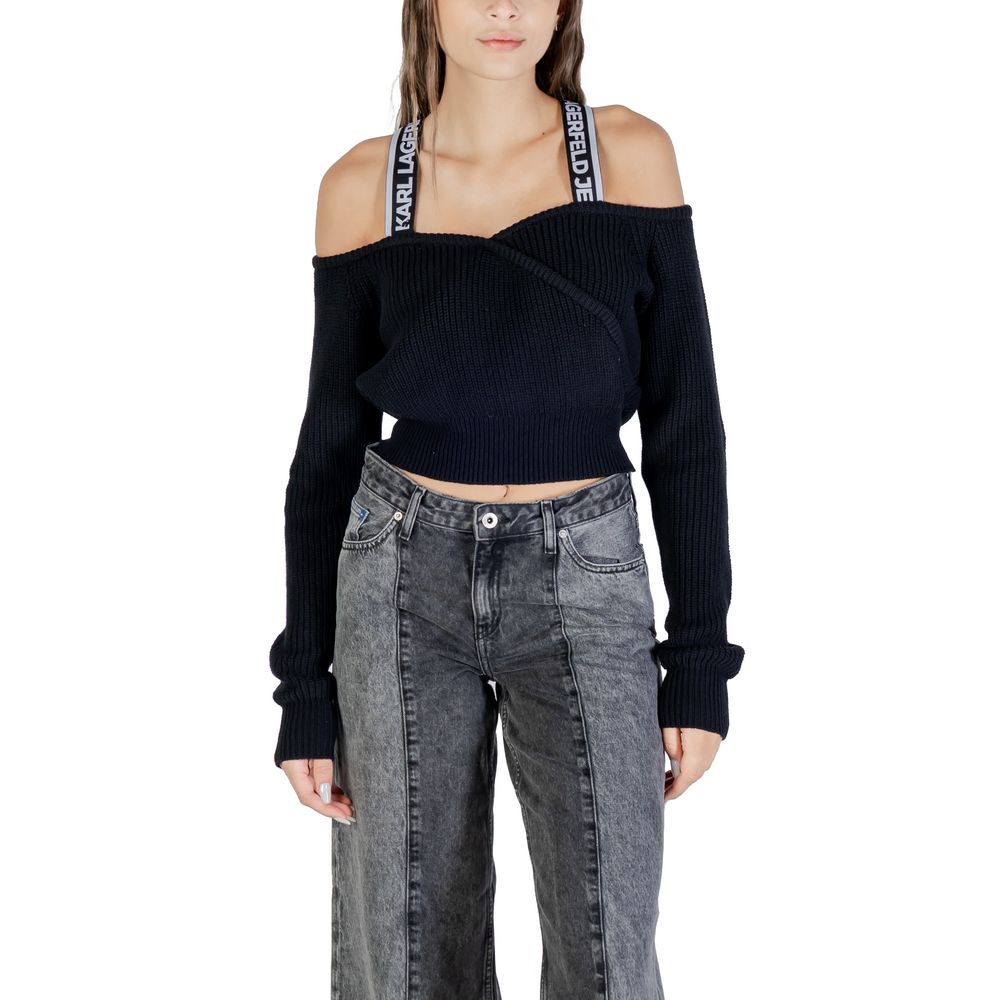Karl Lagerfeld | Black Cotton Sweatshirt