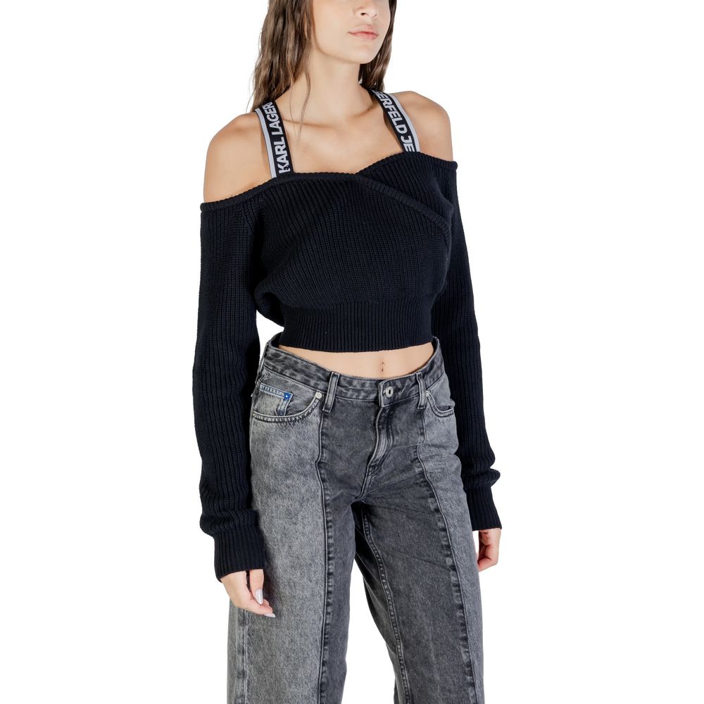 Karl Lagerfeld | Black Cotton Sweatshirt