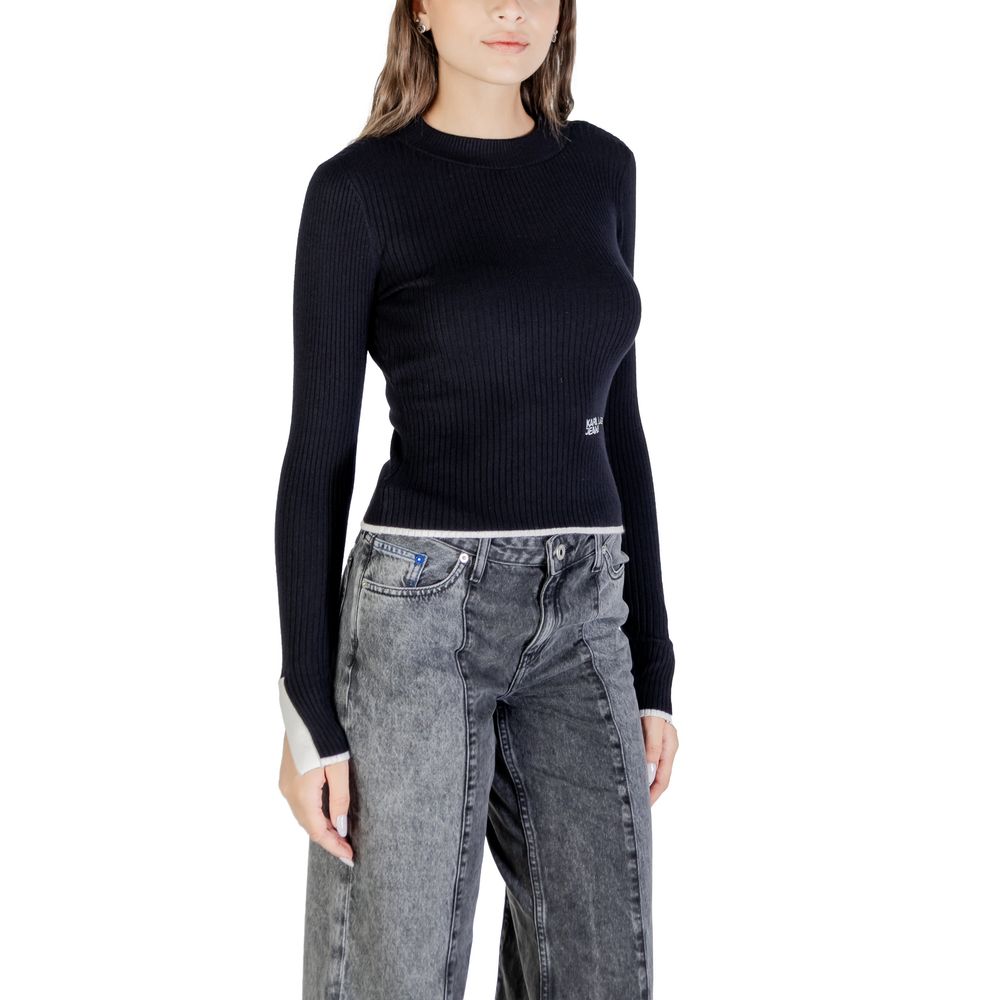 Karl Lagerfeld | Black Viscose Sweatshirt