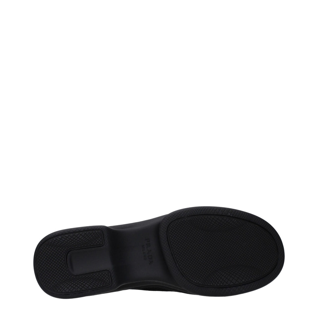 Prada | Black Fabric Low Top Sneakers