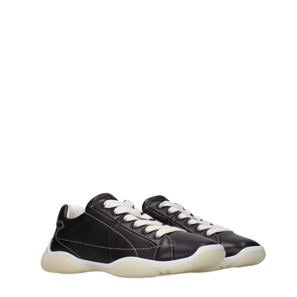 Prada | Black Leather Sneakers