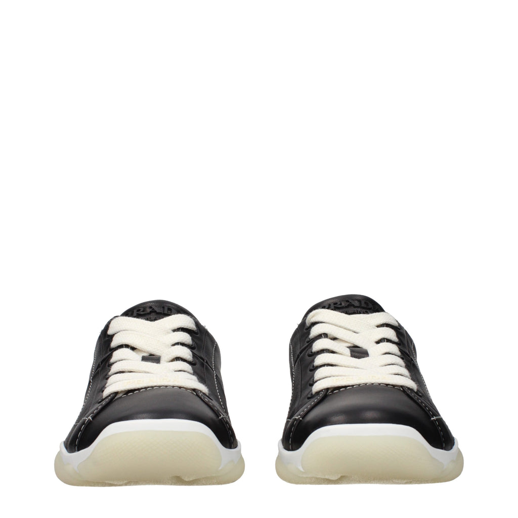 Prada | Black Leather Sneakers