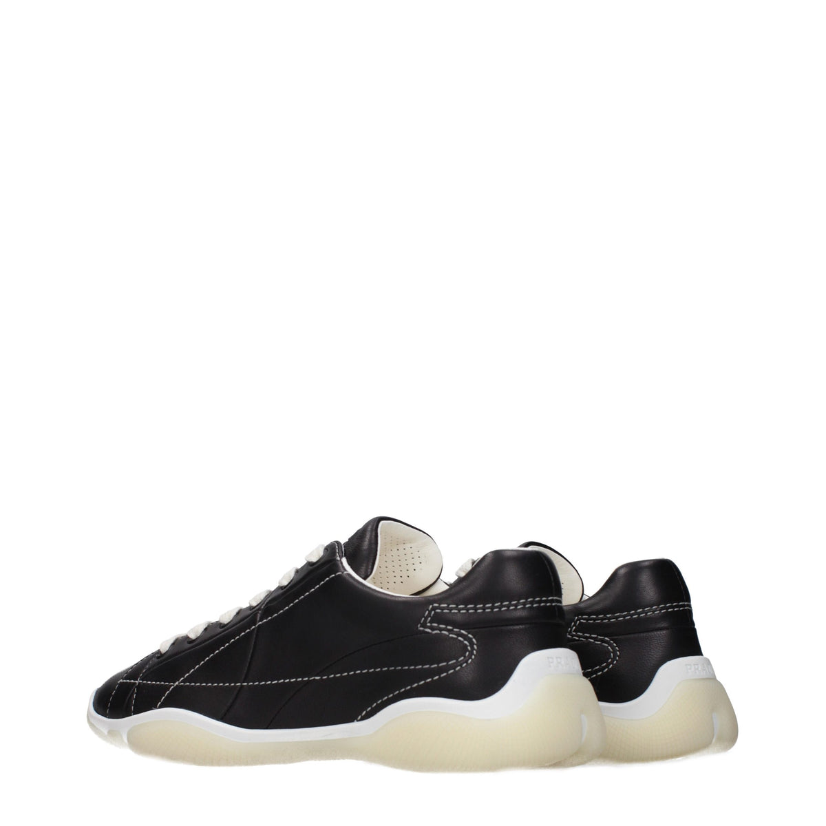 Prada | Black Leather Sneakers