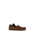 Versace | Brown Lamb Ovis Aries Slip-On Loafers