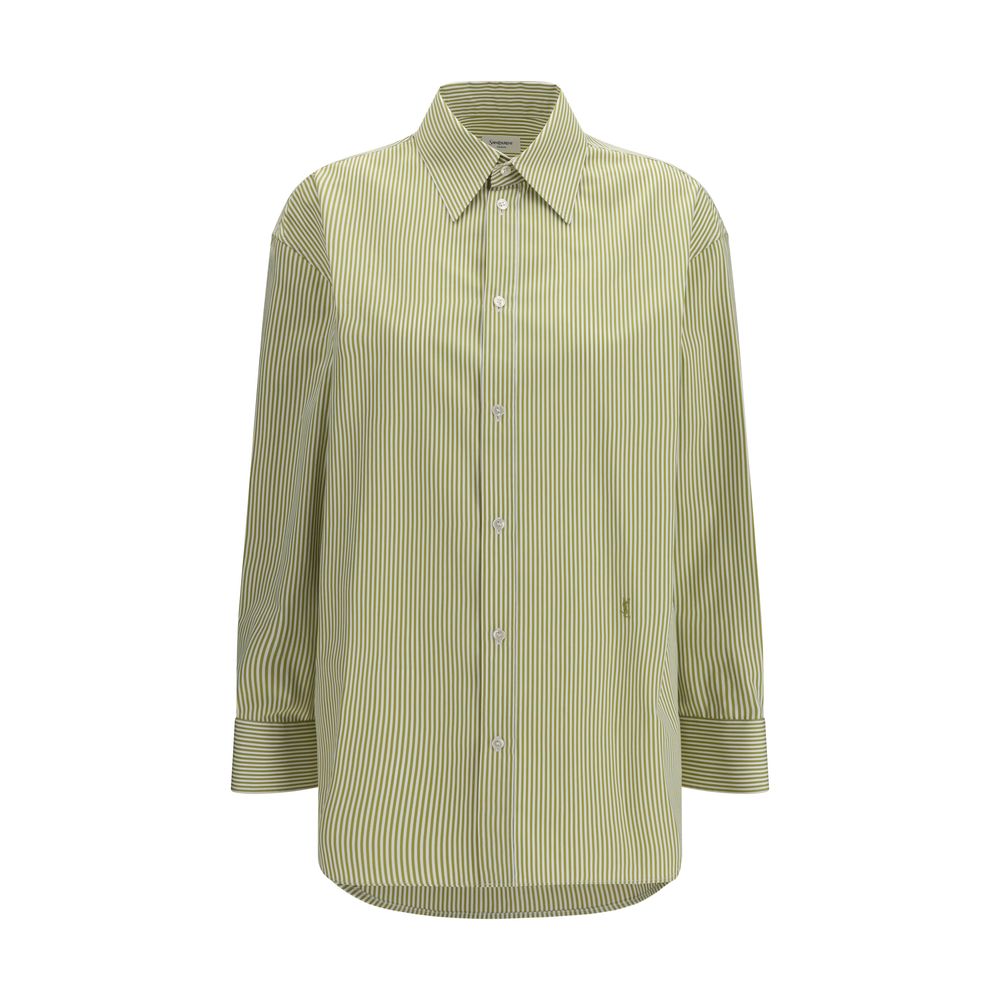 Saint Laurent | Bicolor Cotton Pattern Shirt