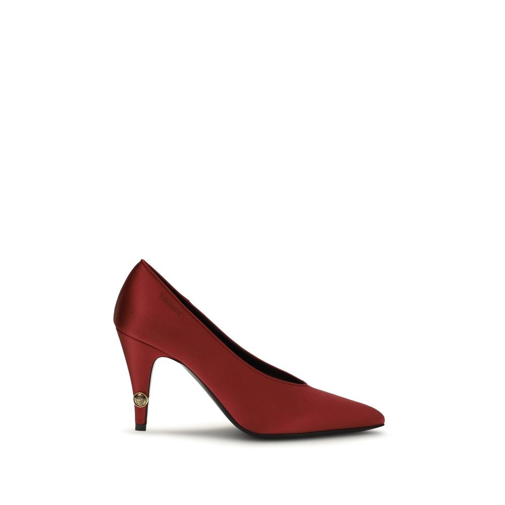 Versace | Red Viscose High Heel Pumps