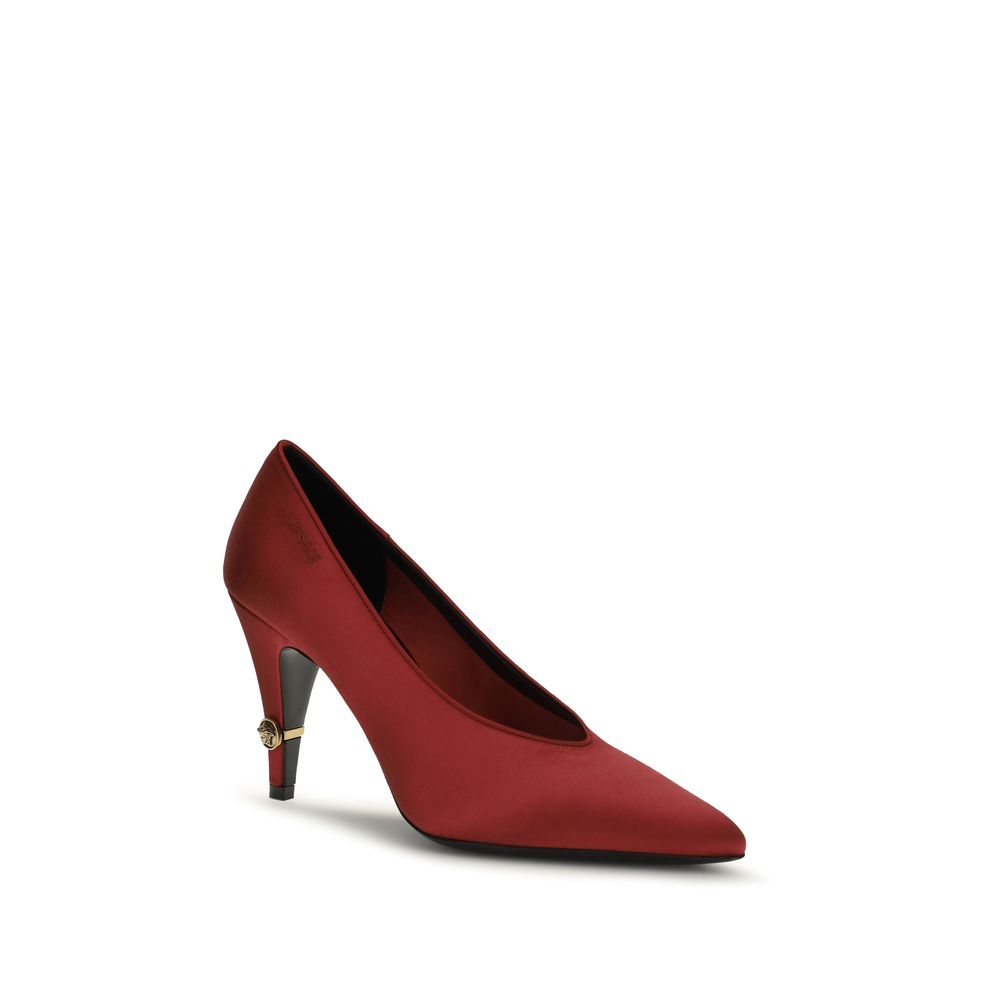 Versace | Red Viscose High Heel Pumps