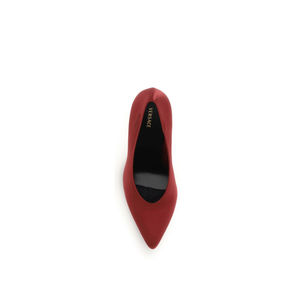 Versace | Red Viscose High Heel Pumps