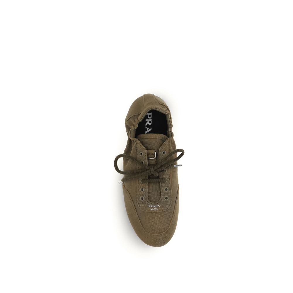 Prada | Bicolor Cotton Athletic Sneakers