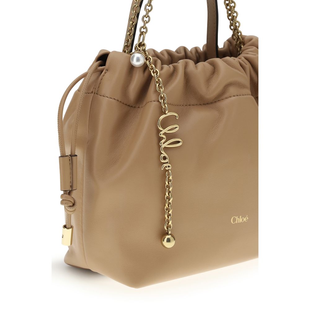 Chloé | Beige Lamb Ovis Aries Shoulder Bag