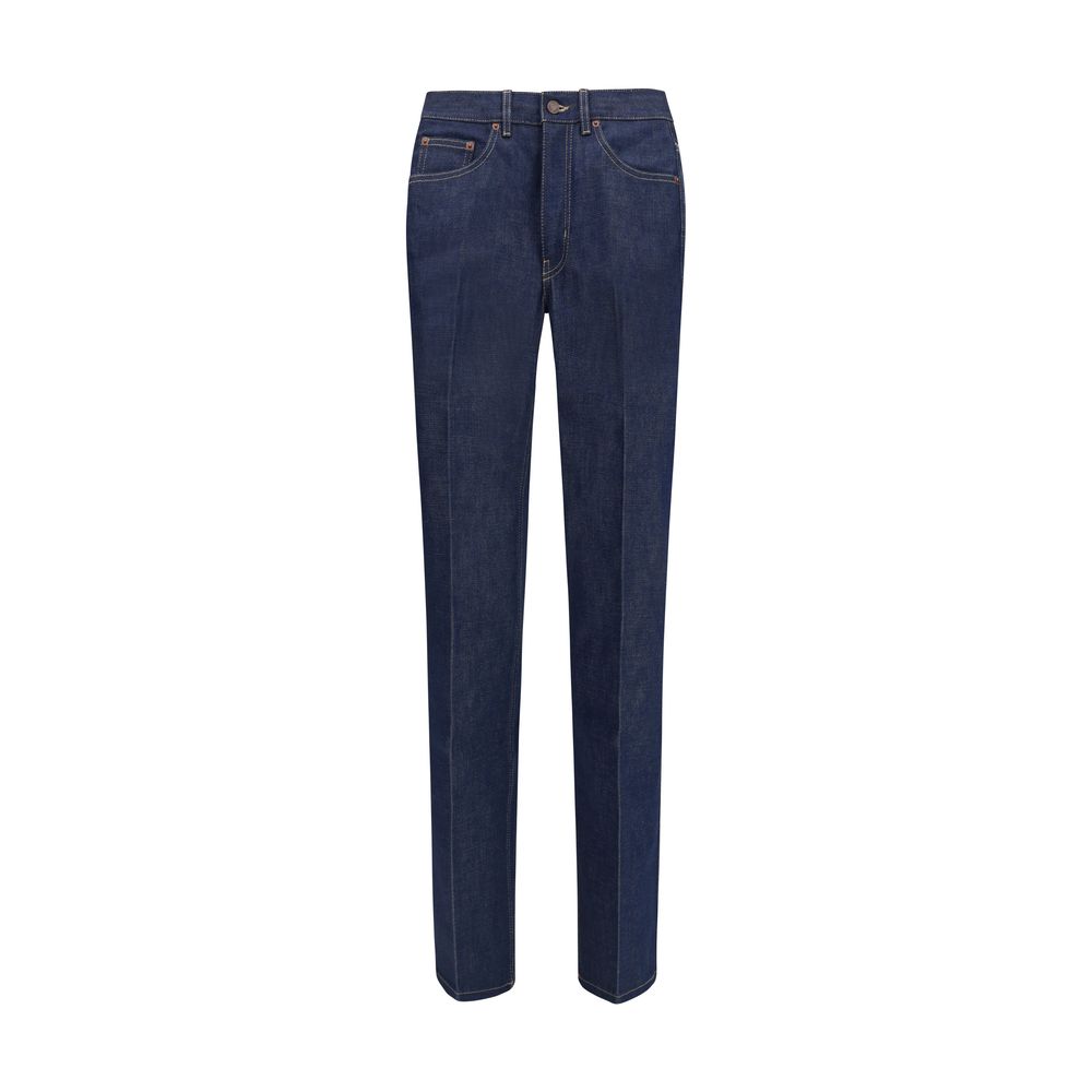 Chloé | Blue Cotton Slim Fit Jeans