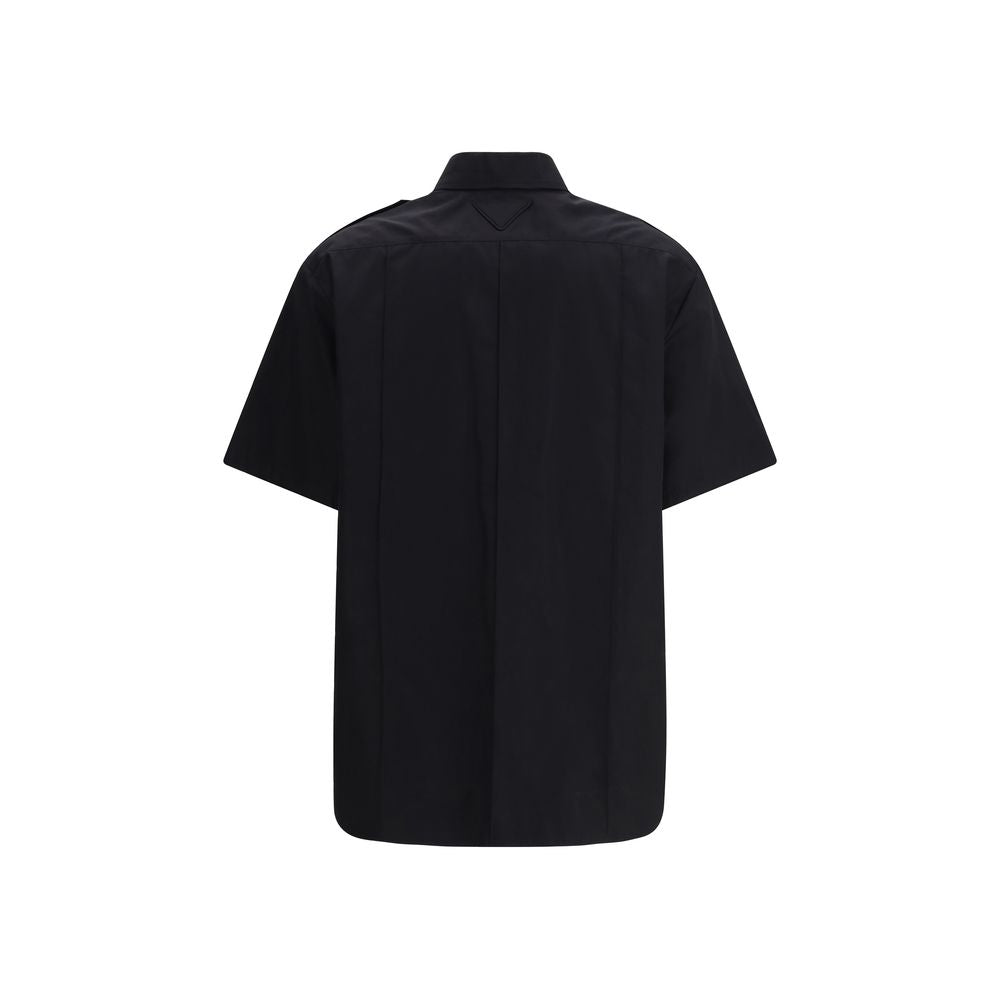 Prada | Black Cotton Shortsleeve Shirt