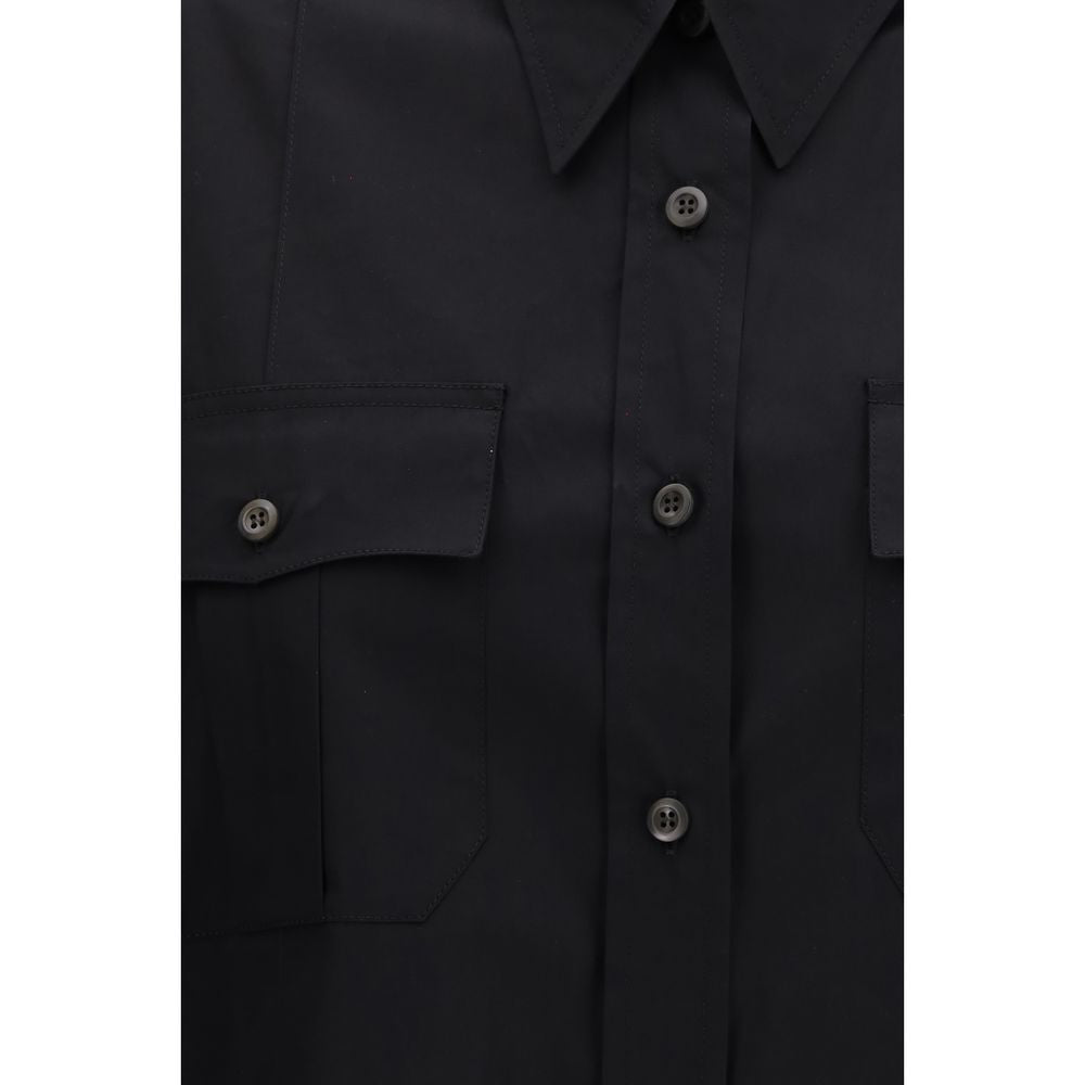 Prada | Black Cotton Shortsleeve Shirt