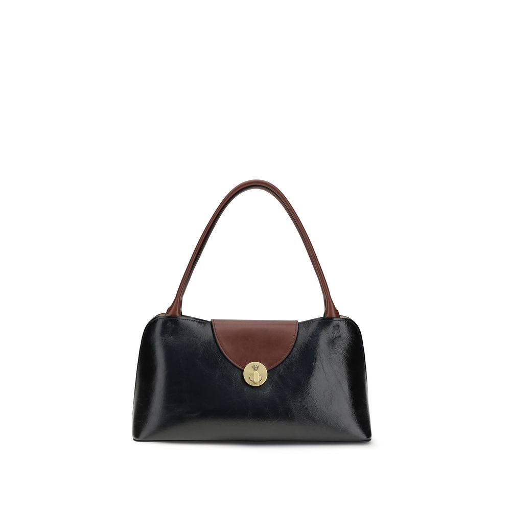 Versace | Black Calf Leather Bos Taurus Shoulder Bag