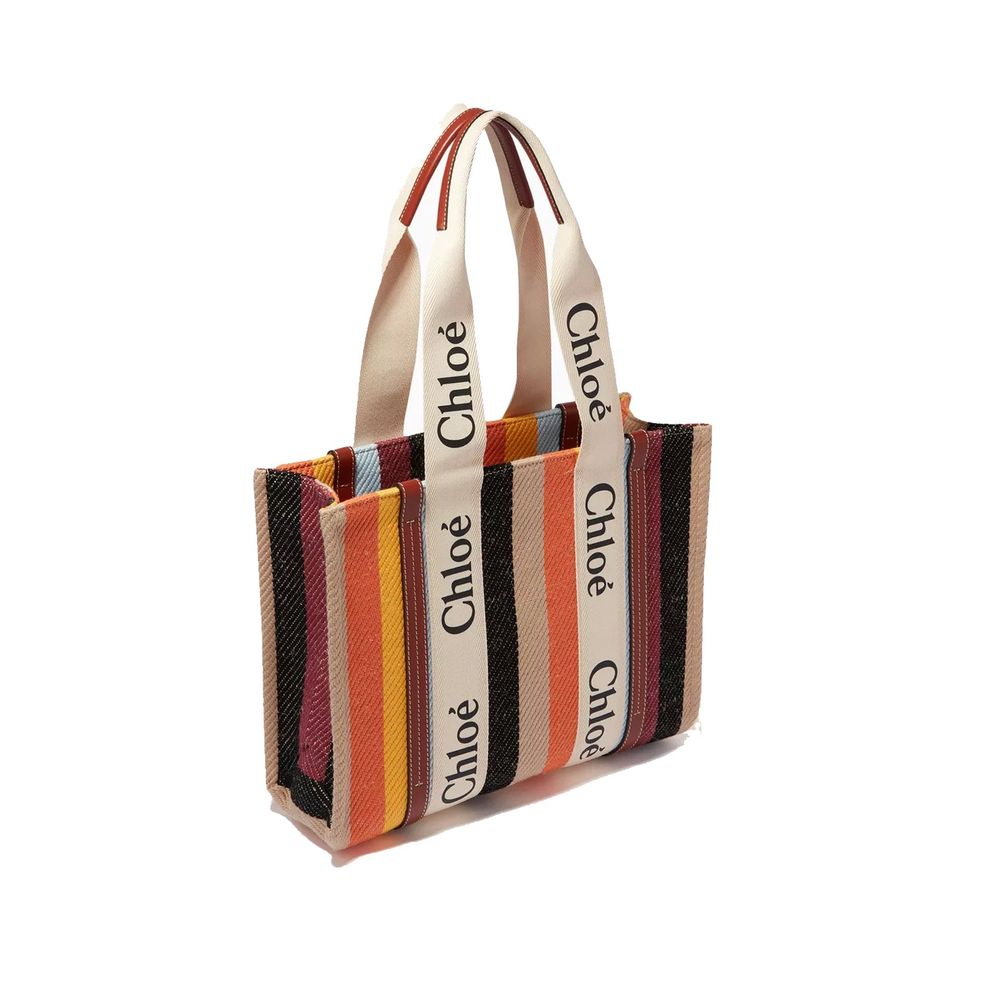 Chloé | Beige Linen Tote Bag