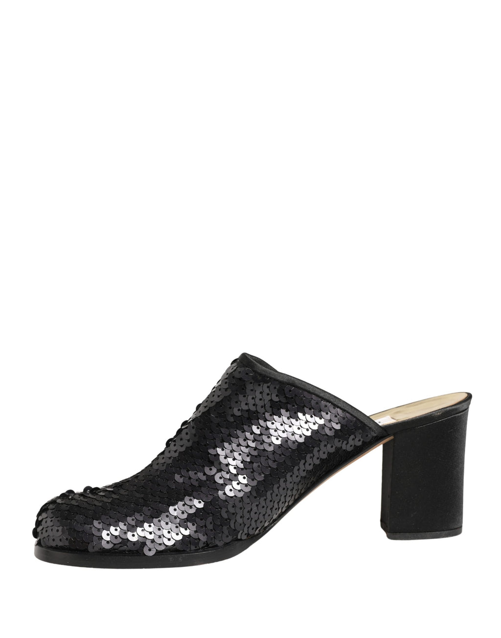 Dolce & Gabbana | Black Sequined Mules Shoes