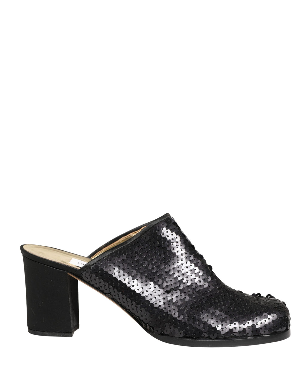 Dolce & Gabbana | Black Sequined Mules Shoes