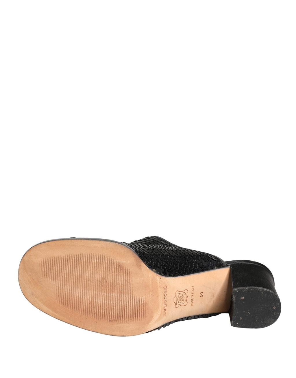 Dolce & Gabbana | Black Sequined Mules Shoes