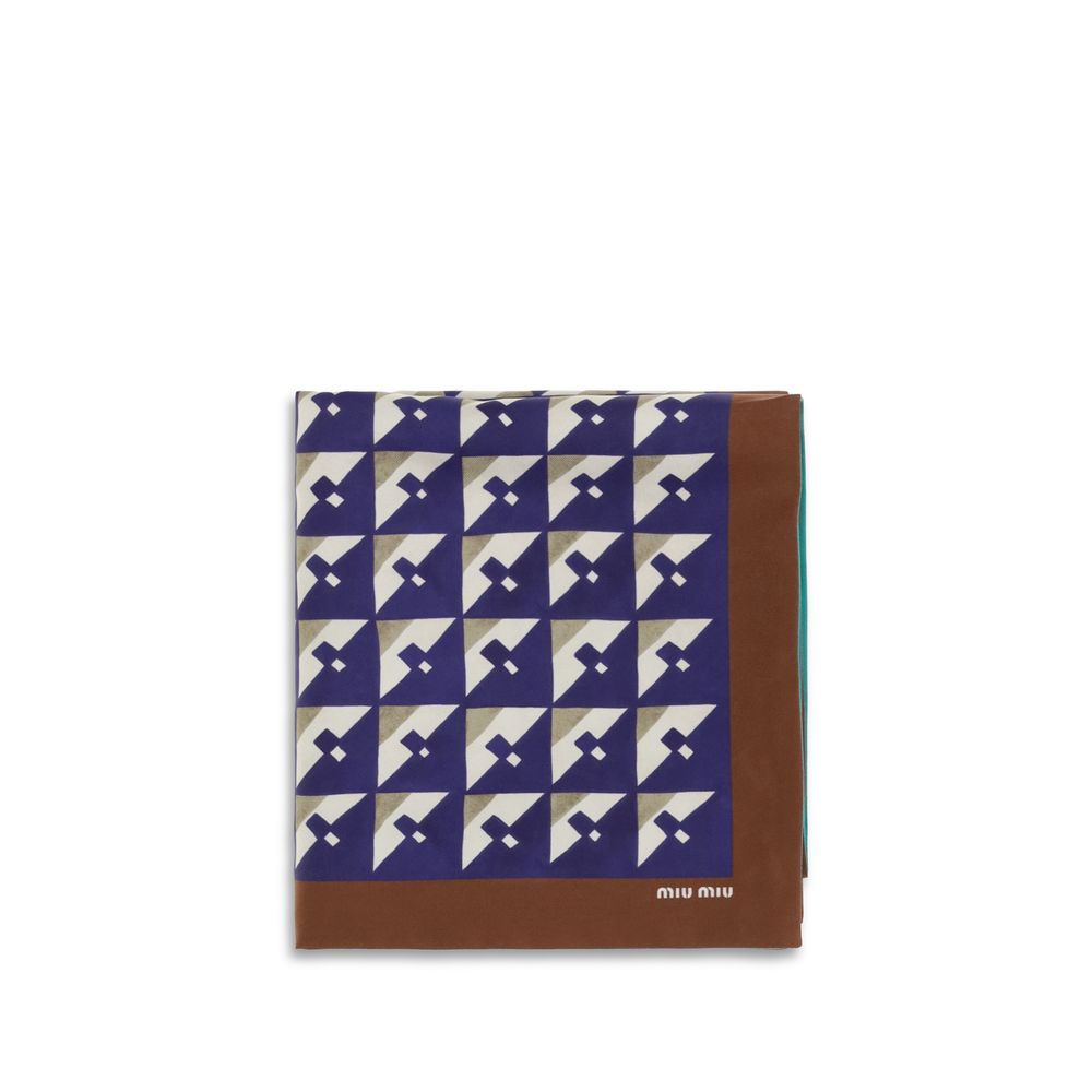 Miu Miu | Multicolor Silk Scarf