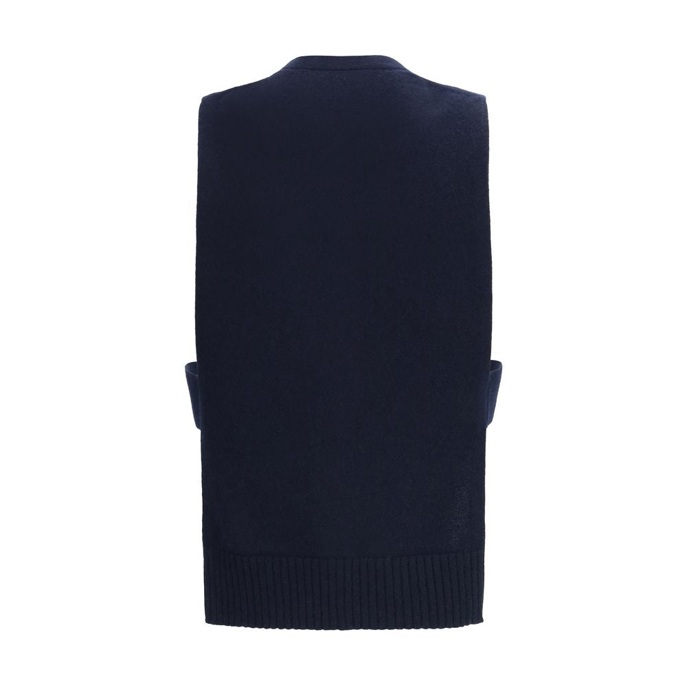 Miu Miu | Blue Cashmere Sleeveles Sweater