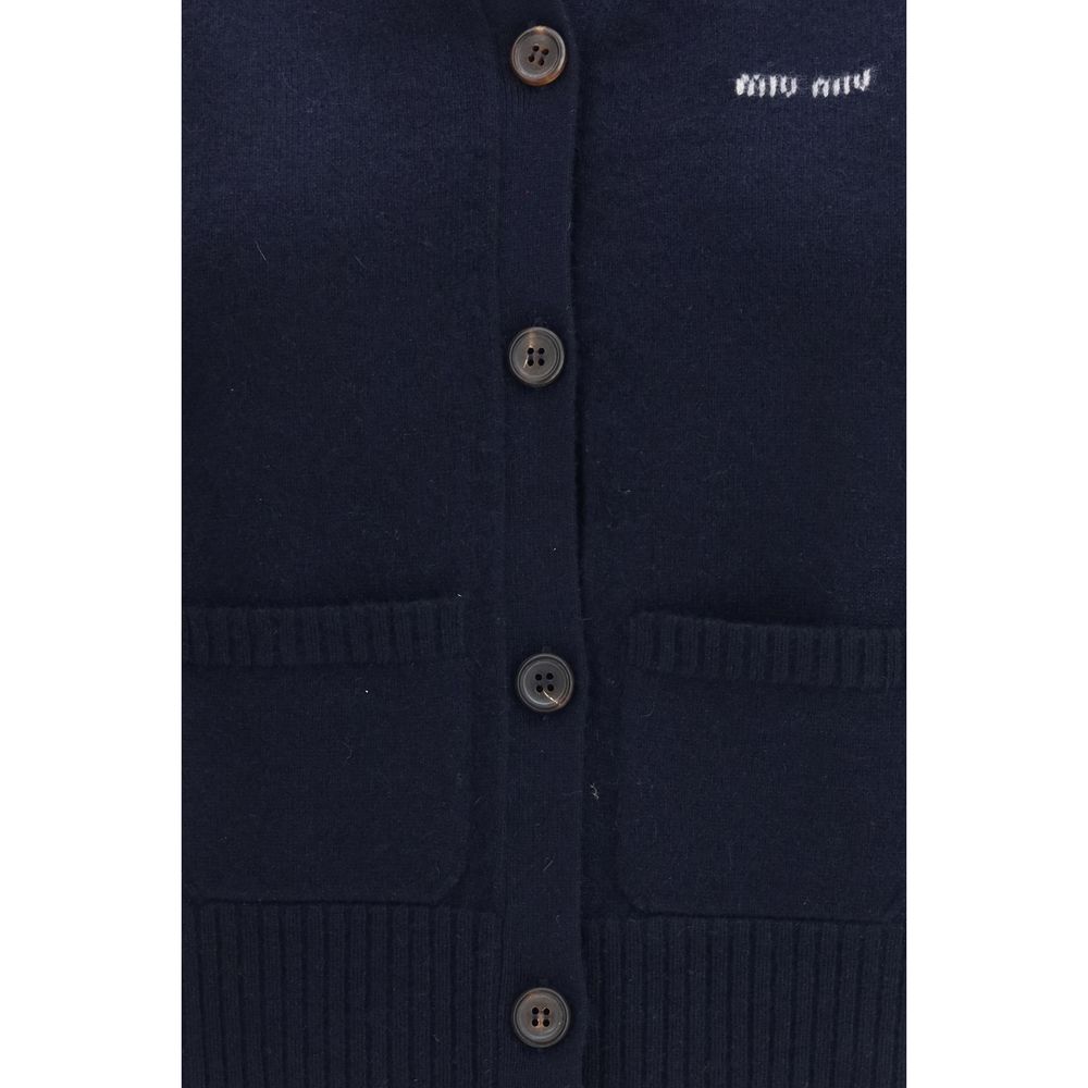 Miu Miu | Blue Cashmere Sleeveles Sweater