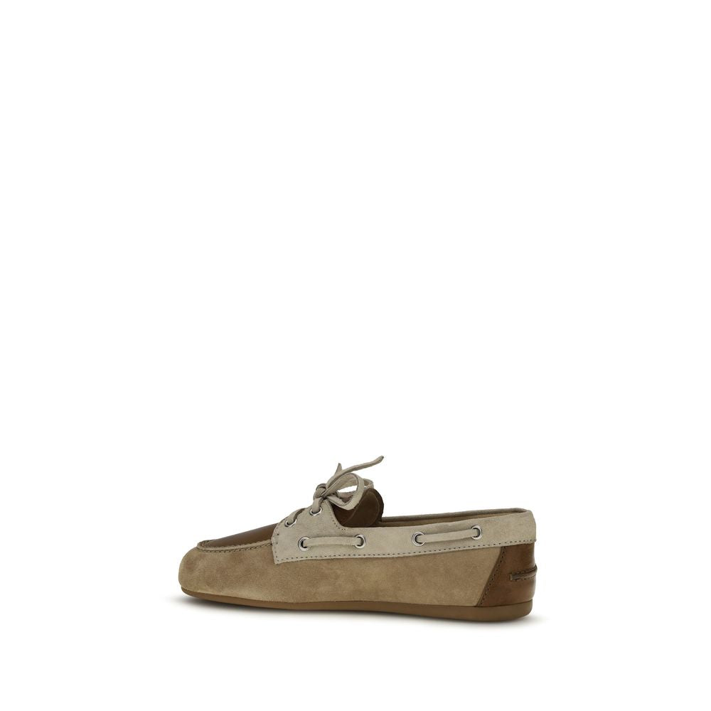 Miu Miu | Multicolor Calf Leather Bos Taurus Slip-On Loafers