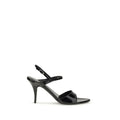 Balenciaga | Black Calf Leather Bos Taurus Stiletto Heel Sandals
