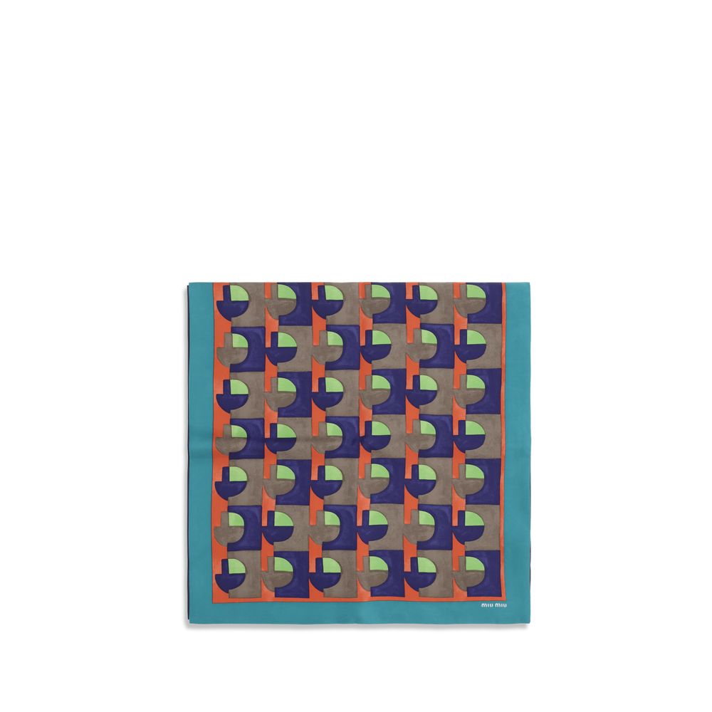 Miu Miu | Multicolor Silk Scarf