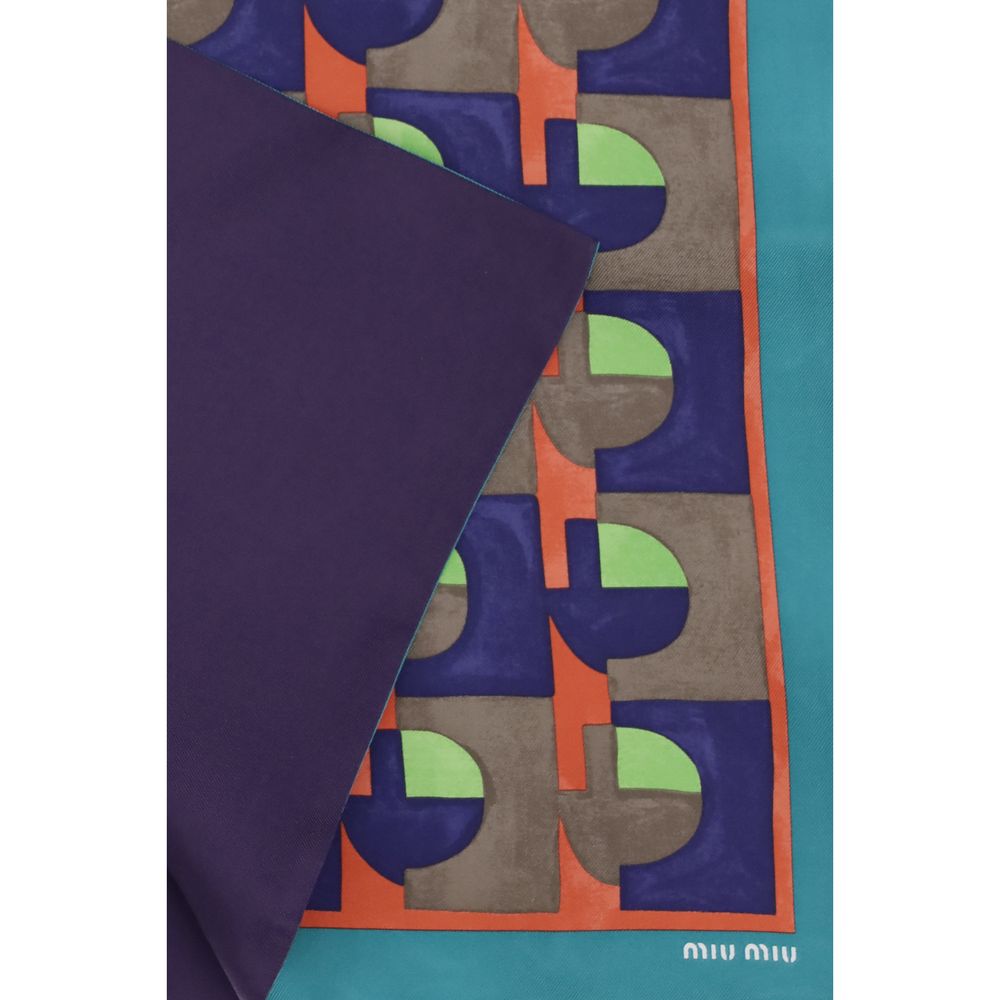 Miu Miu | Multicolor Silk Scarf