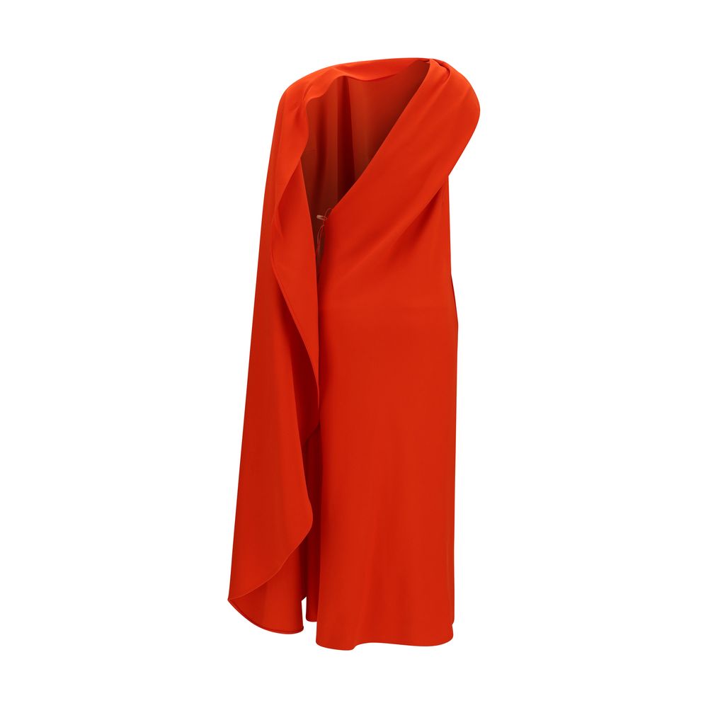 Balenciaga | Red Silk Casual Dress