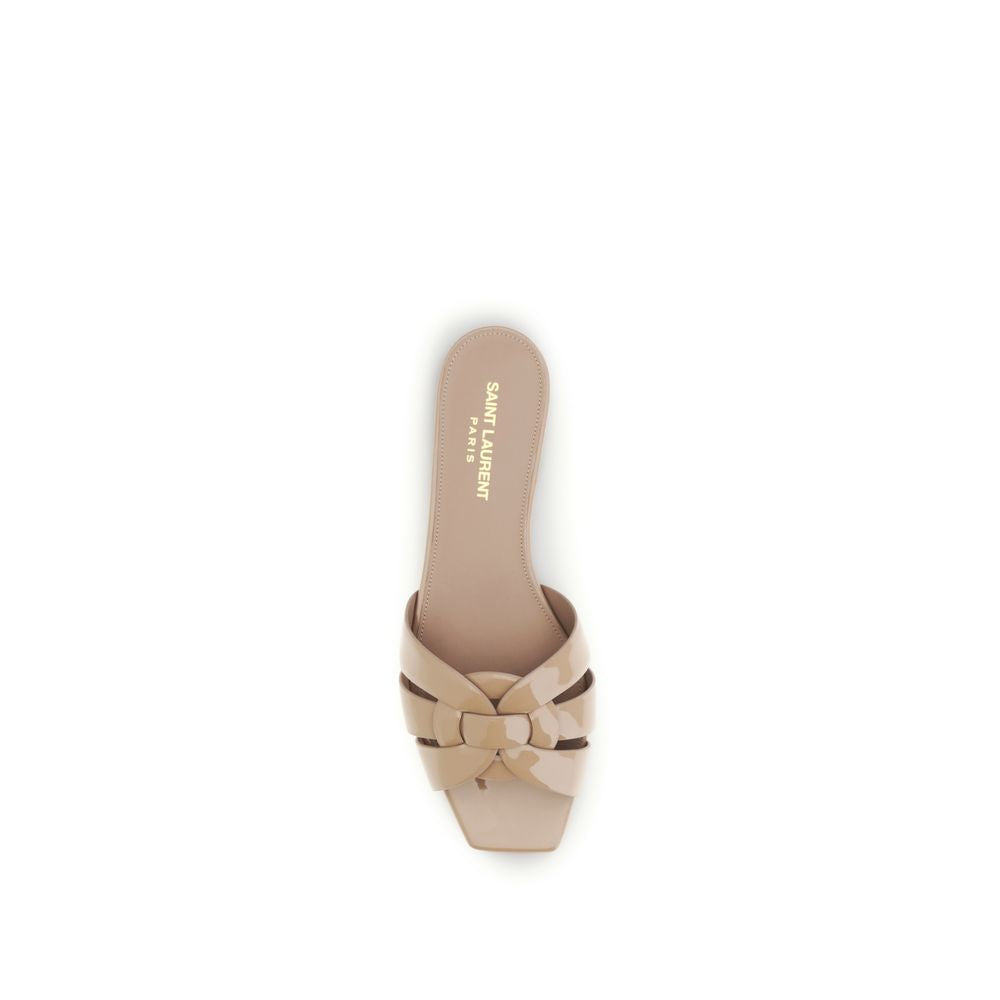 Saint Laurent | Multicolor Calf Leather Bos Taurus Flat Sandals