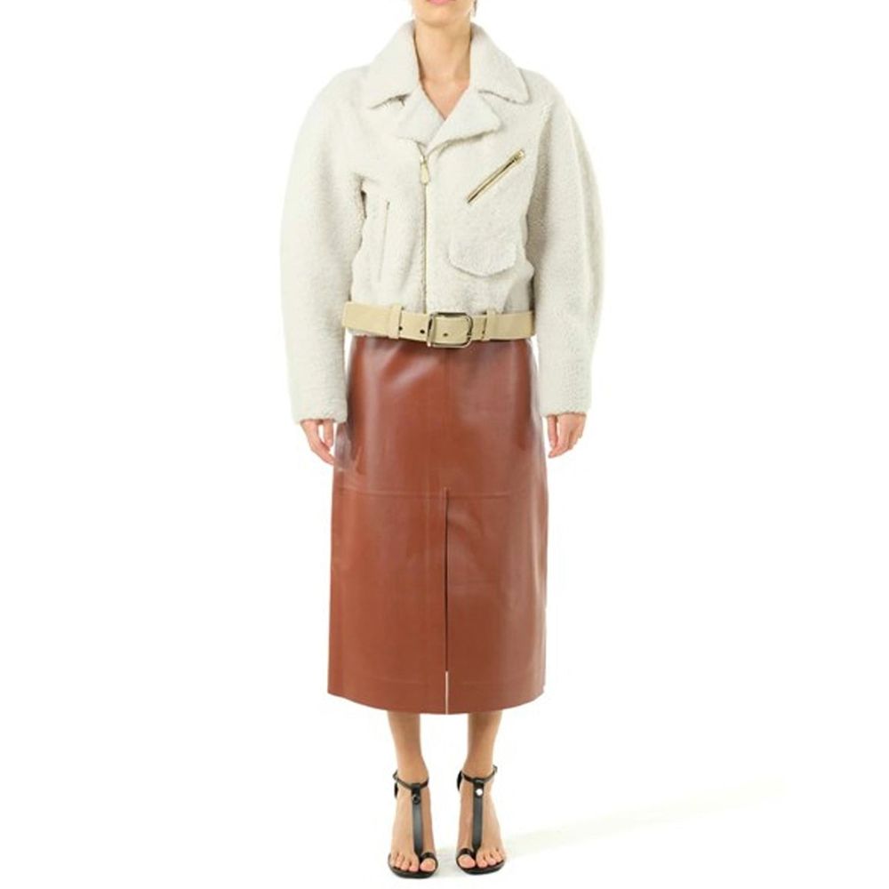 Chloé | Beige Polyester Biker Jacket