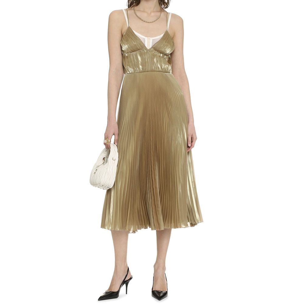 Prada | Gold Polyester Casual Dress