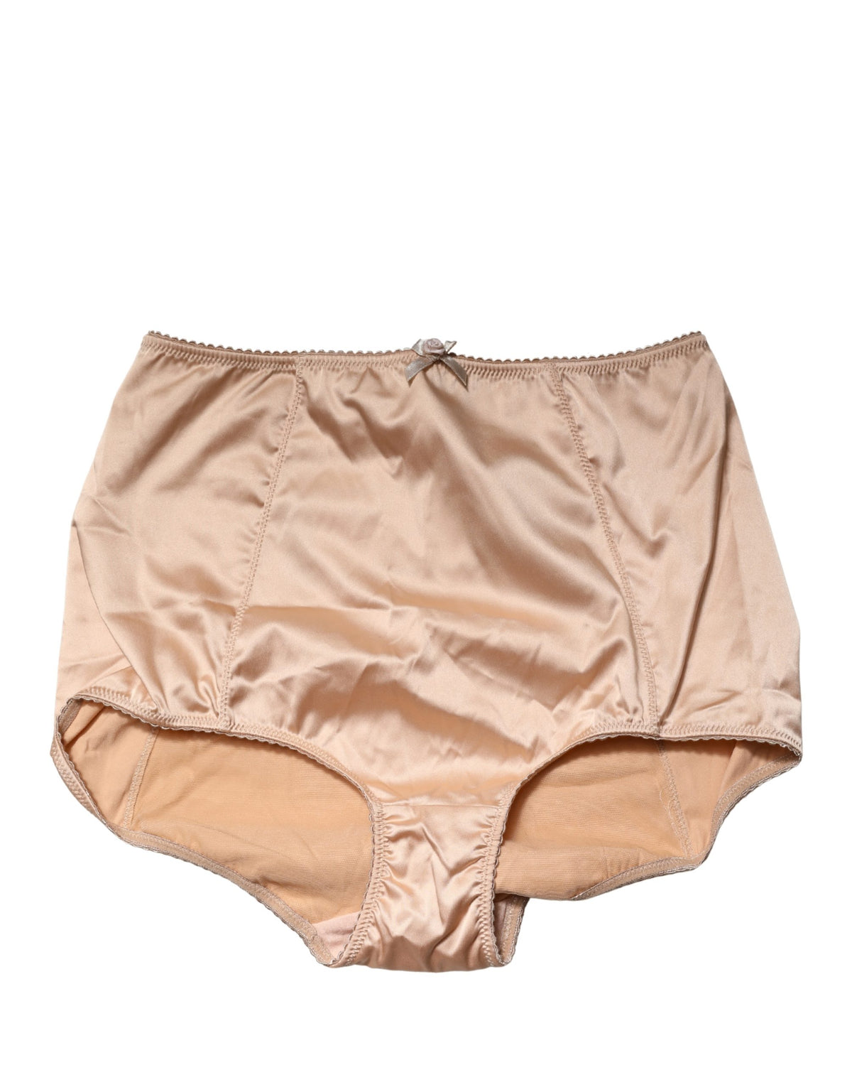 Dolce & Gabbana | Beige Silk Blend High Waist Girdle Panty Underwear