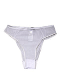 Dolce & Gabbana | White Sheer Silk Stretch High Brief Underwear