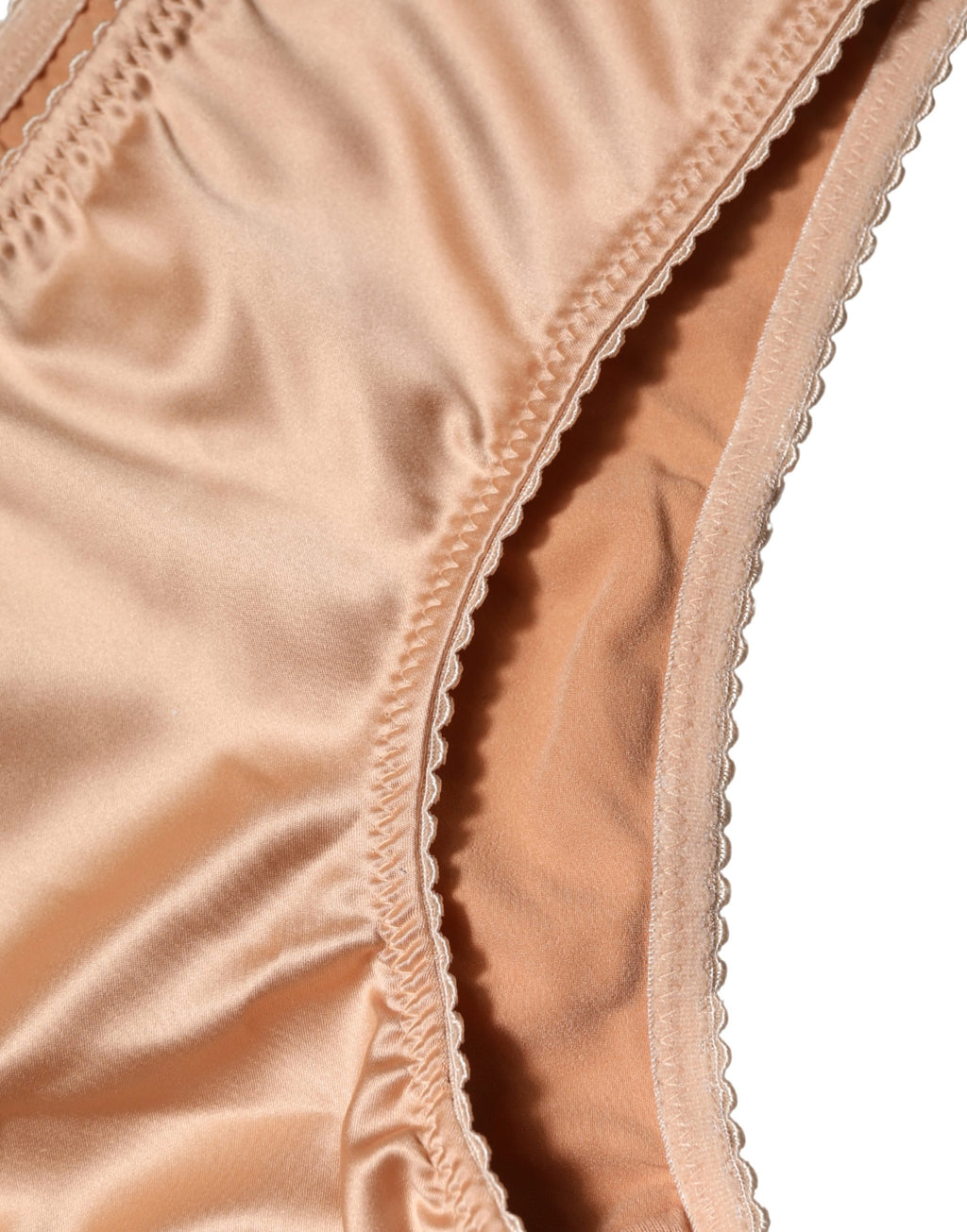 Dolce & Gabbana | Beige Silk Stretch Mid Waist Brief Panty Underwear