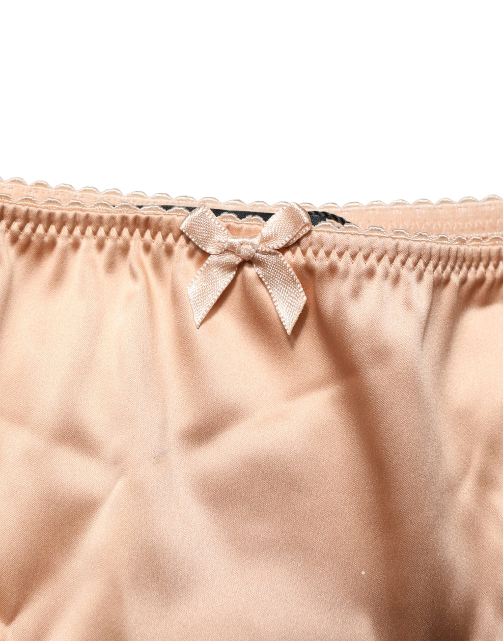 Dolce & Gabbana | Beige Silk Stretch Mid Waist Brief Panty Underwear