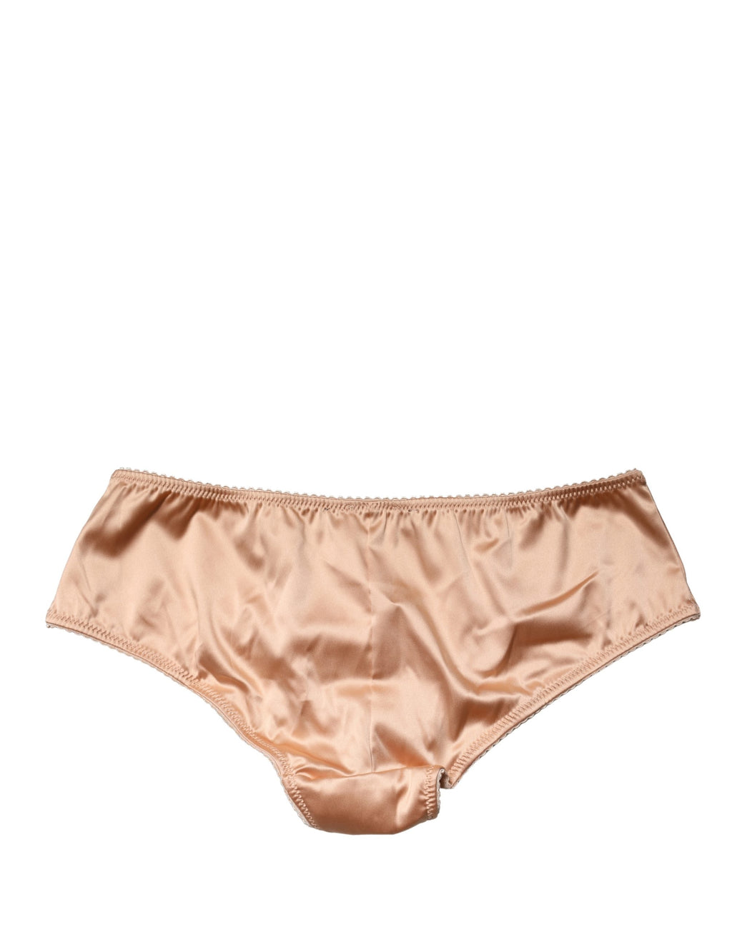 Dolce & Gabbana | Beige Silk Stretch Mid Waist Brief Panty Underwear