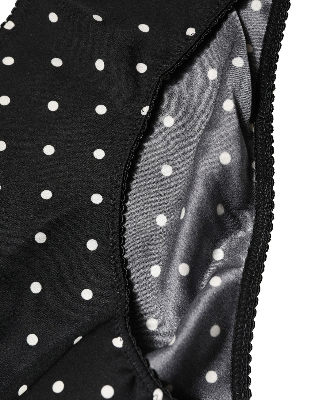 Dolce & Gabbana | Black Polka Dots Mid Waist Brief Panty Underwear