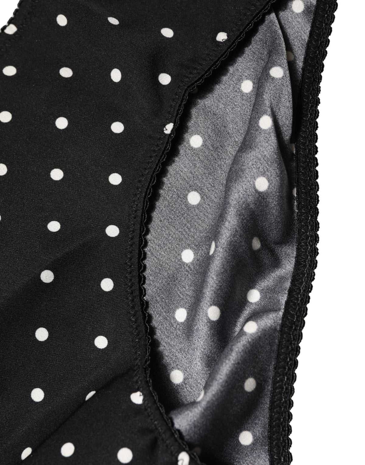 Dolce & Gabbana | Black Polka Dots Mid Waist Brief Panty Underwear
