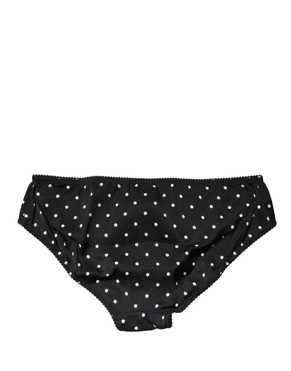 Dolce & Gabbana | Black Polka Dots Mid Waist Brief Panty Underwear
