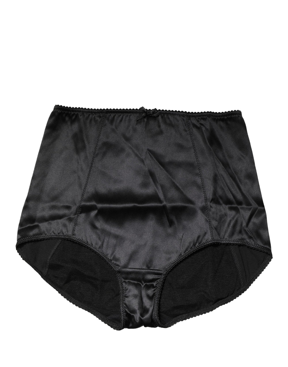 Dolce & Gabbana | Black Silk Blend High Waist Girdle Panty Underwear