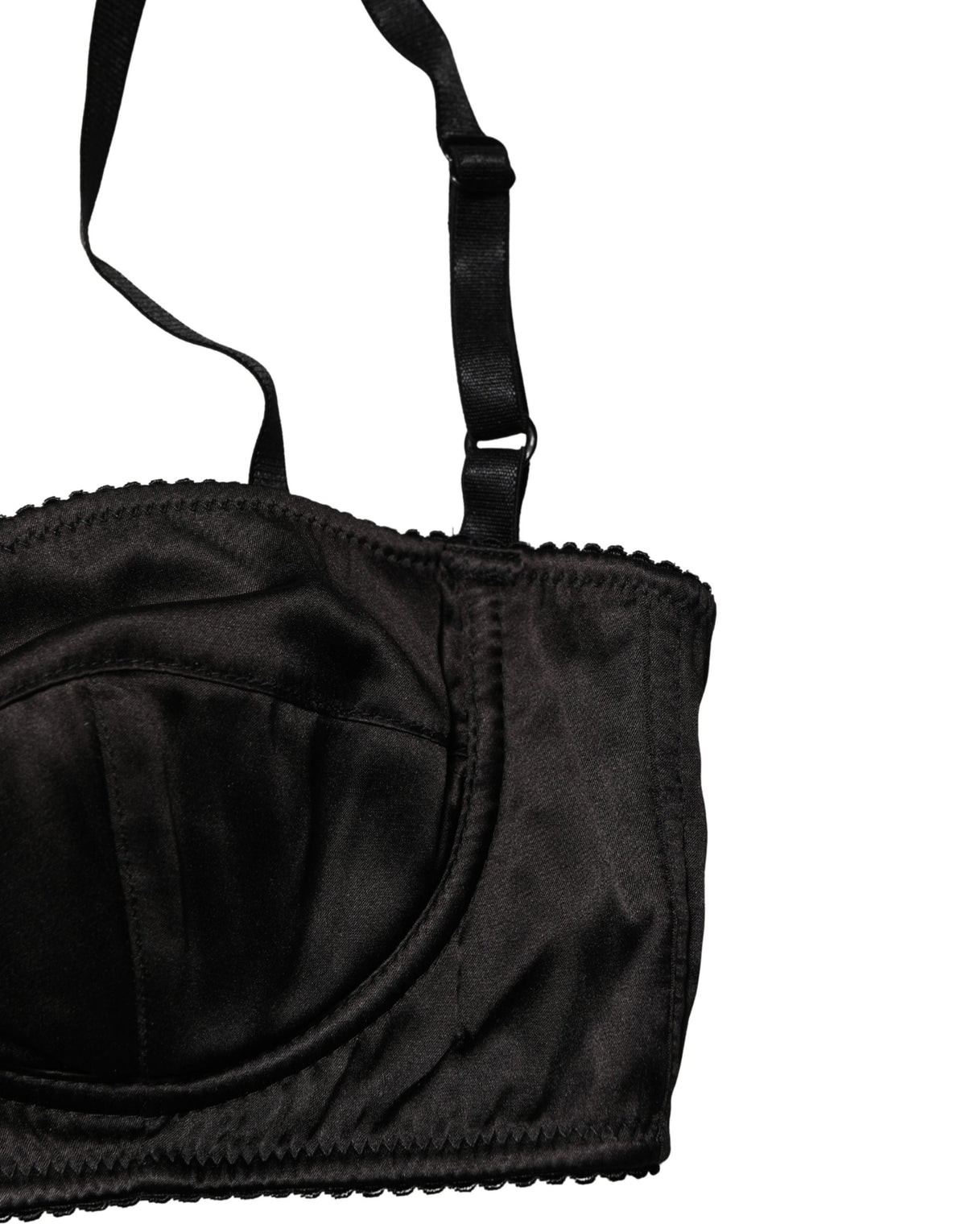 Dolce & Gabbana | Black Semi-Pad Underwire Balconette Bra Underwear