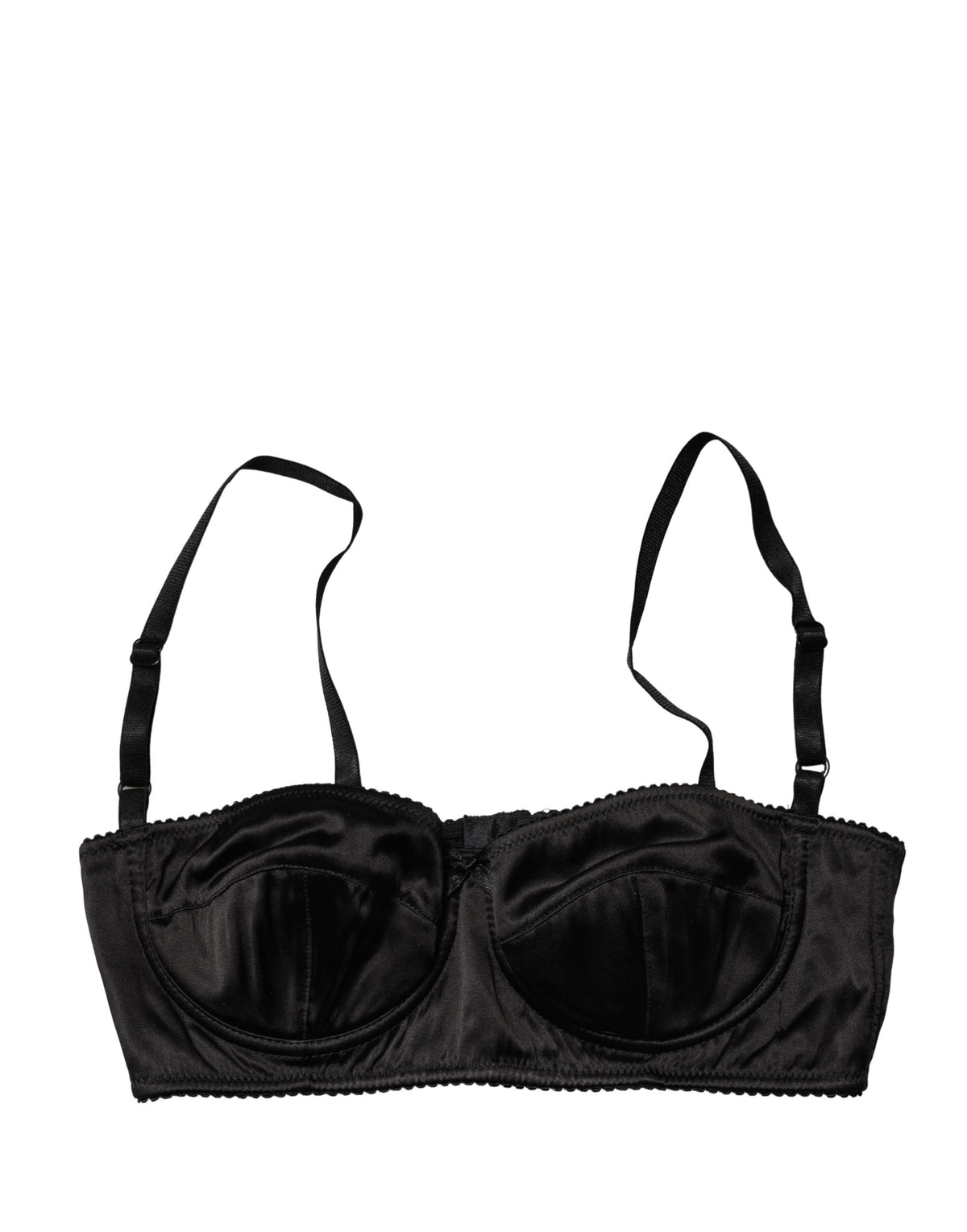 Dolce & Gabbana | Black Semi-Pad Underwire Balconette Bra Underwear