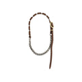 Miu Miu | Brown Calf Leather Bos Taurus Necklace