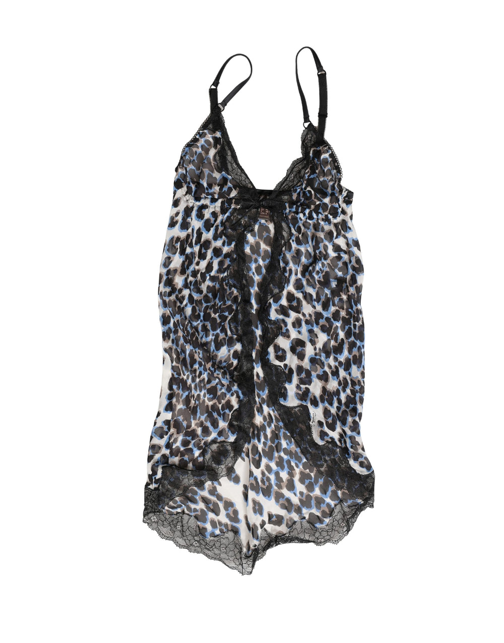 Roberto Cavalli | Multicolor Leopard Babydoll Chemise Underwear
