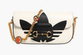 Gucci | x Adidas Horsebit 1955  White Black Calfskin Leather Shoulder Bag