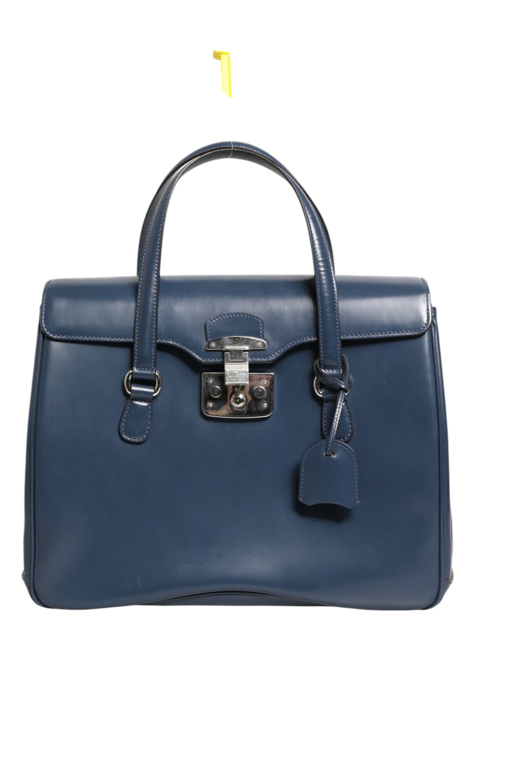 Gucci | Blue Smooth Leather Lady Lock Shouler Bag
